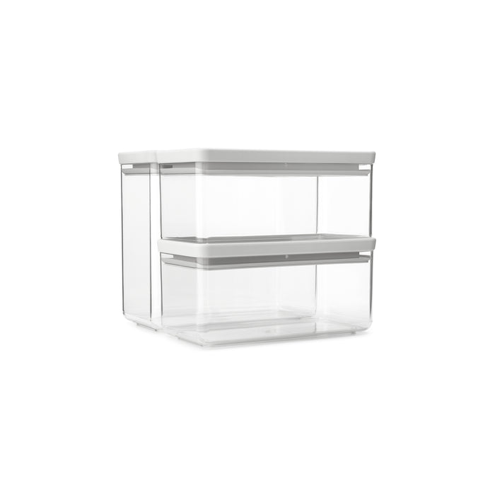 Brabantia Tasty+ Voorraadbussen - Stapelbaar - 1,5 + 1,5 + 3,5 l