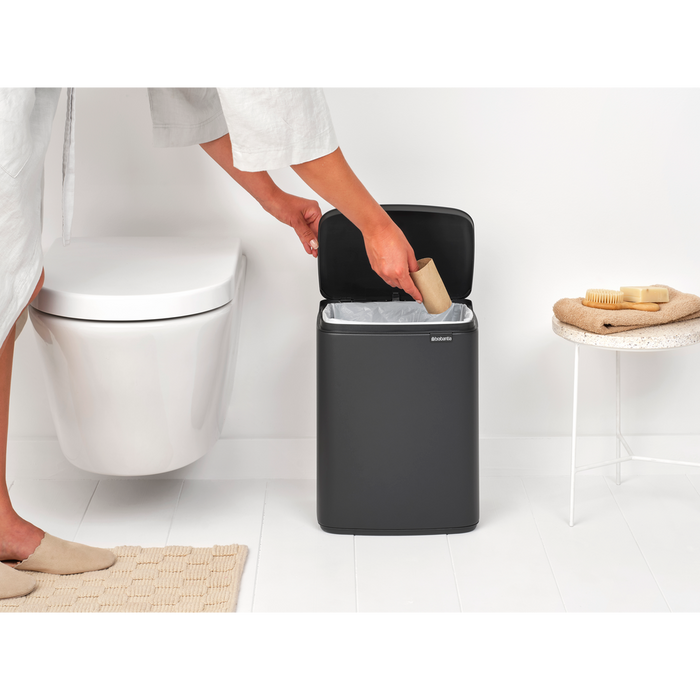 Brabantia Bo Prullenbak 12 L - Mineral Infinite Grey