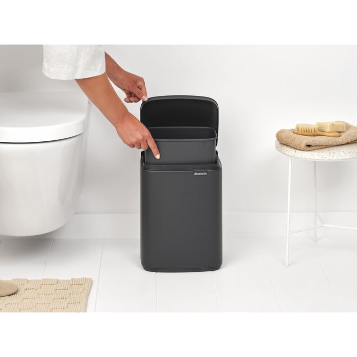 Brabantia Bo Prullenbak 7 L- Mineral Infinite Grey