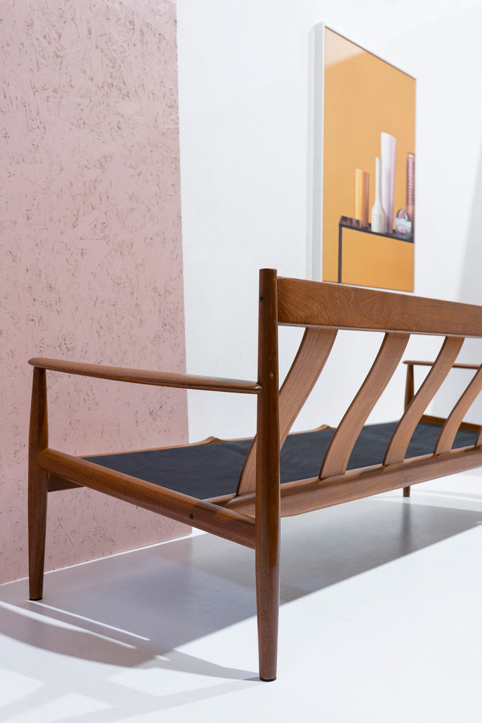 Reliving Midcentury Teakhouten Bankstel Door Grete Jalk Voor France