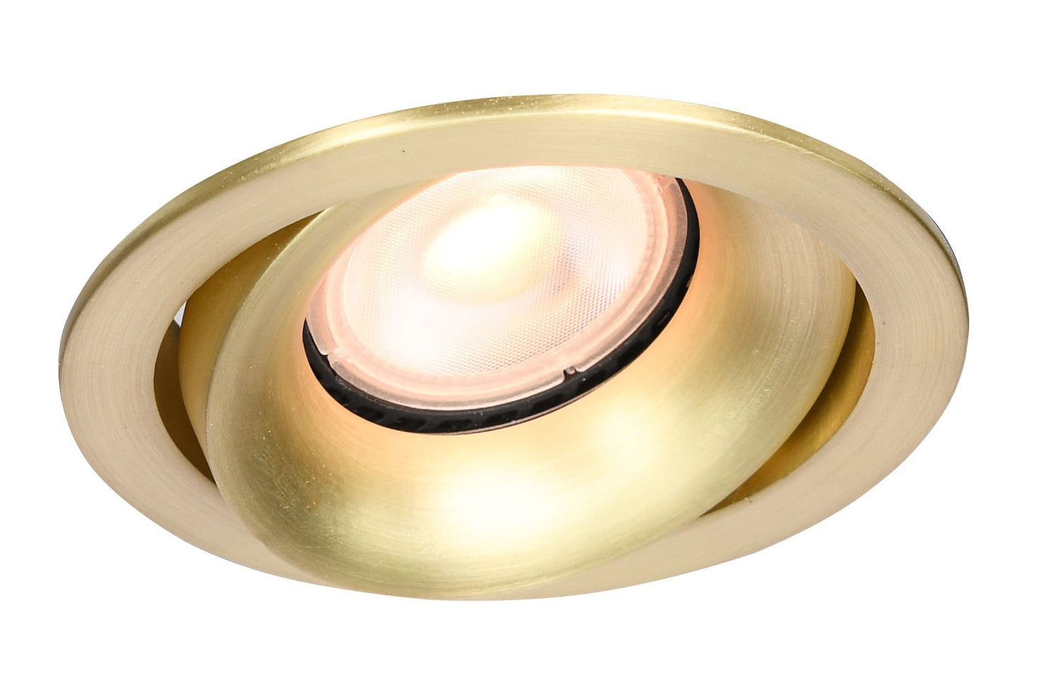 Artdelight Inbouwspot Rond Kantelbaar Mat Goud GU-10