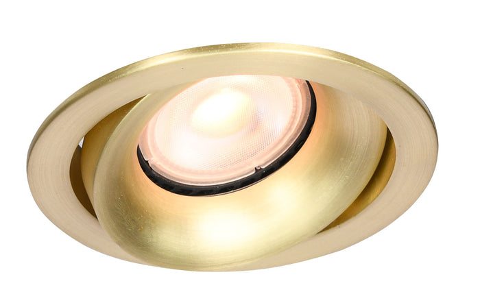 Artdelight Inbouwspot Rond Kantelbaar Mat Goud GU-10