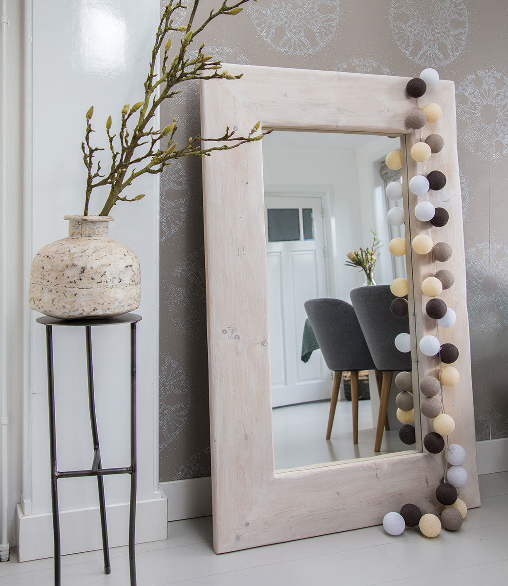 Cotton Ball Lights Regular lichtslinger bruin en wit - Taupe 20