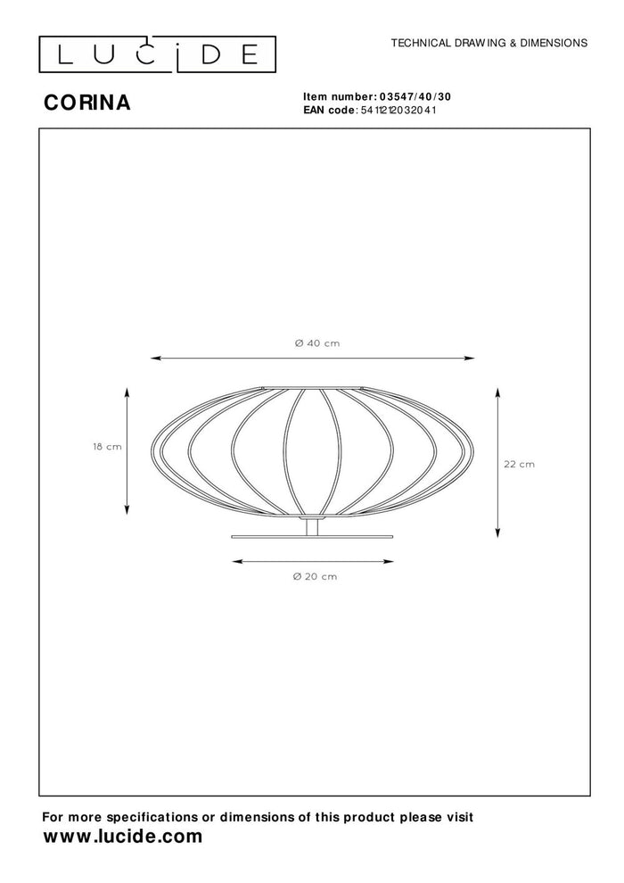 Lucide CORINA Tafellamp - Zwart