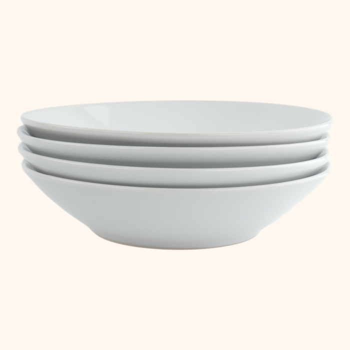 OTIX Diepe Borden Bordenset Wit Pastaborden Soepborden 6 stuks 20cm...