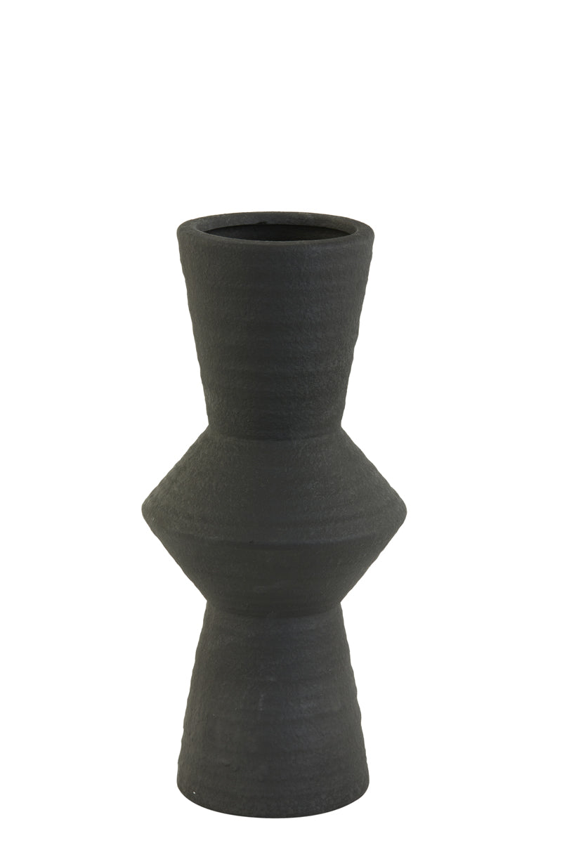 Light&living Vaas deco Ø18,5x40,5 cm AYLA keramiek zwart