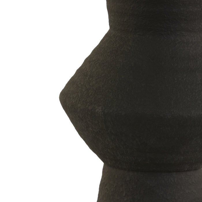 Light&living Vaas deco Ø18,5x40,5 cm AYLA keramiek zwart