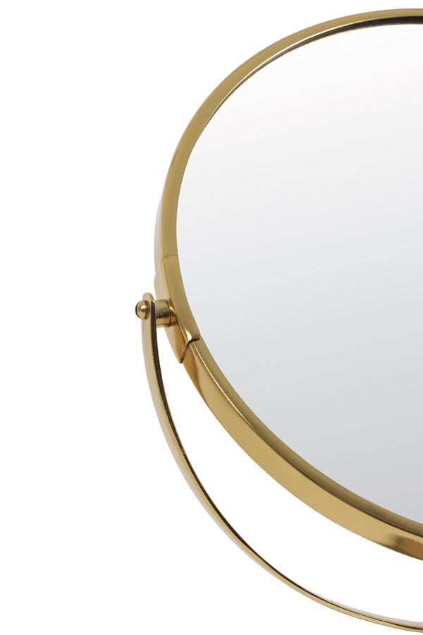 Light & Living Spiegel op Voet Riesco - Marmer Wit-Goud - 33x12,5x48cm