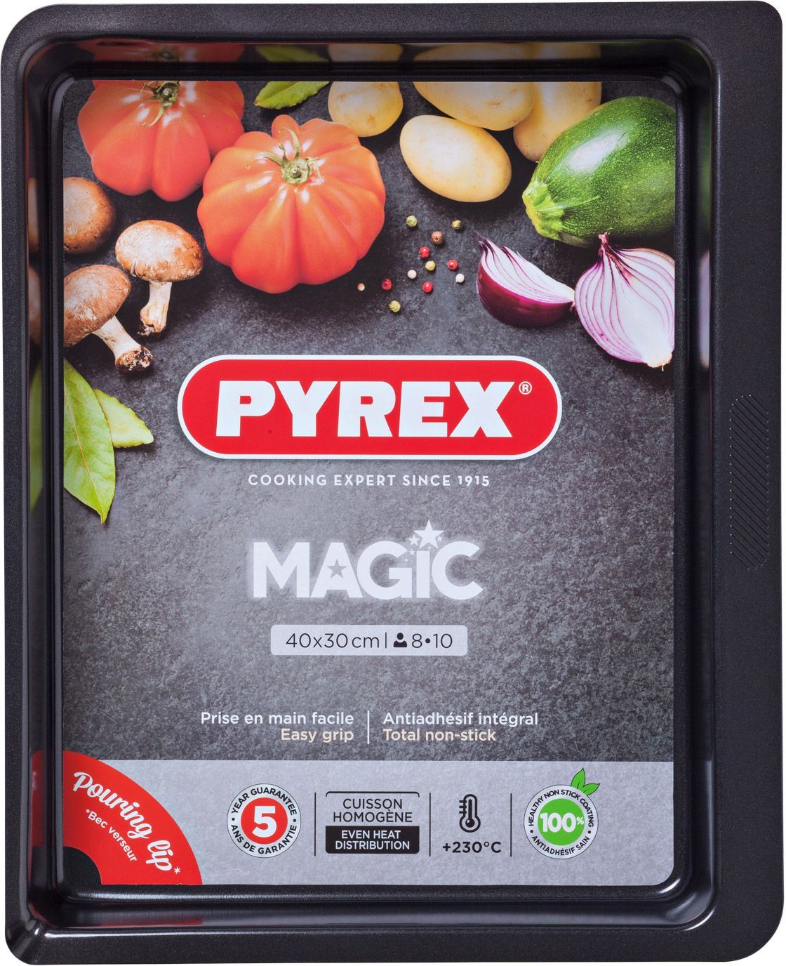 Braadslede Rechthoek 40 x 30 cm - Pyrex | Magic