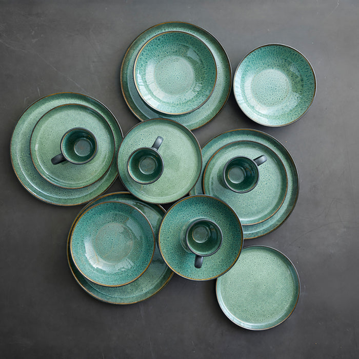 Bitz Gastro Serviesset 16-delig - Groen