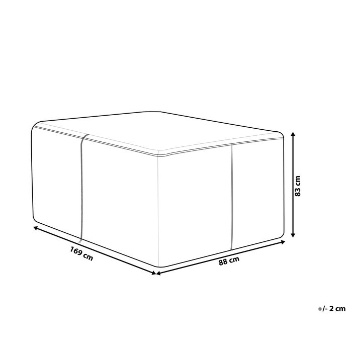 Beliani - MODENA - Beschermhoes - Grijs - PVC