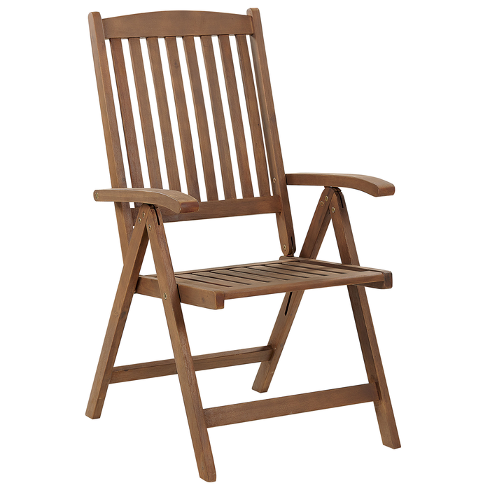 Beliani - AMANTEA - Bistroset - Donkerbruin - Acaciahout