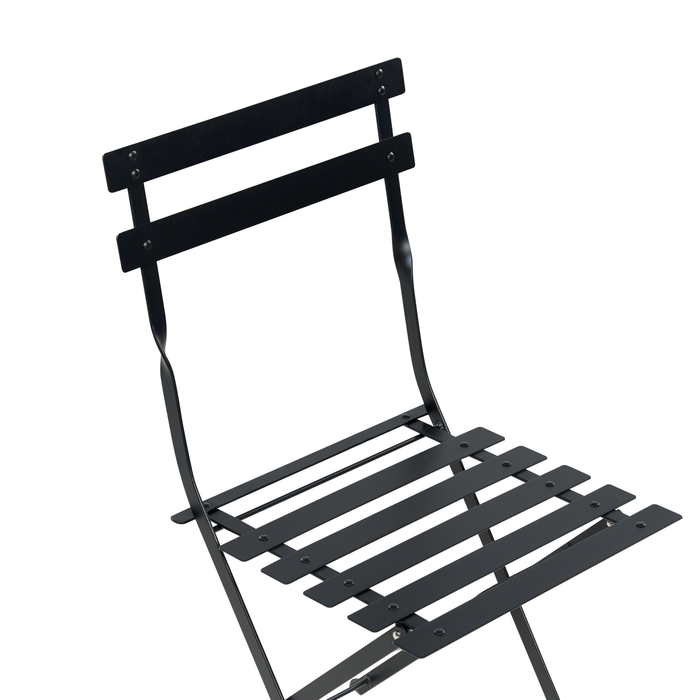 Beliani - FIORI - Bistroset voor 2 - Zwart - Staal