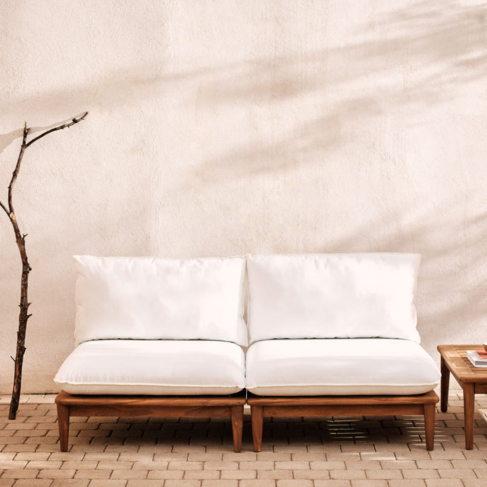 Kave Home - Set Portitxol van 2 modulaire fauteuils in massief