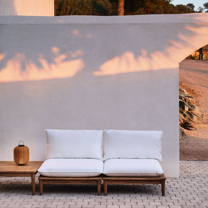 Kave Home - Set Portitxol van 2 modulaire fauteuils in massief