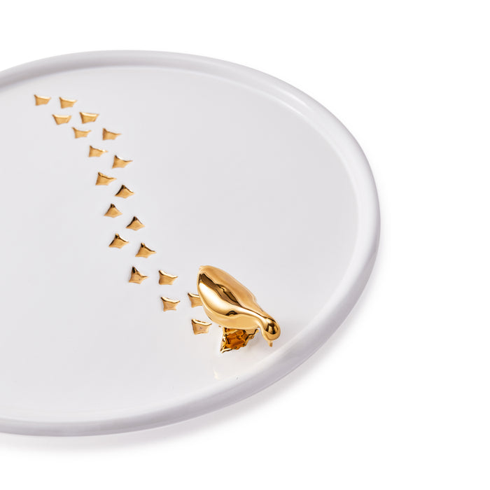 POLSPOTTEN Walking Duck Plateau - Wit