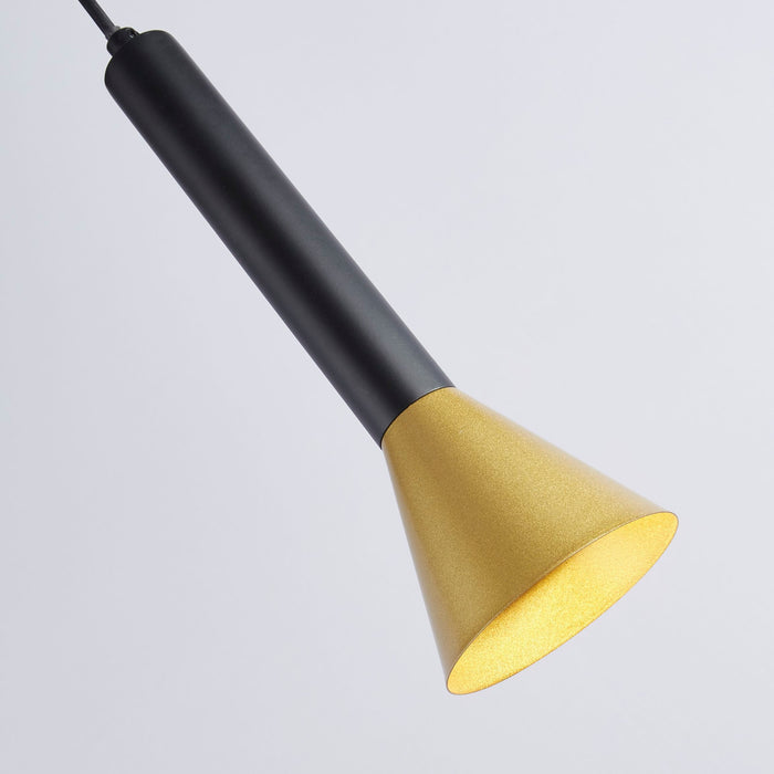 Searchlight Signal Hanglamp - Zwart/Goud