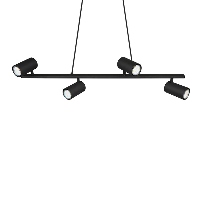 Trio Marley Hanglamp Mat Zwart - 4x GU10