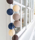 Cotton Ball Lights regular lichtslinger blauw - Steel blue 20
