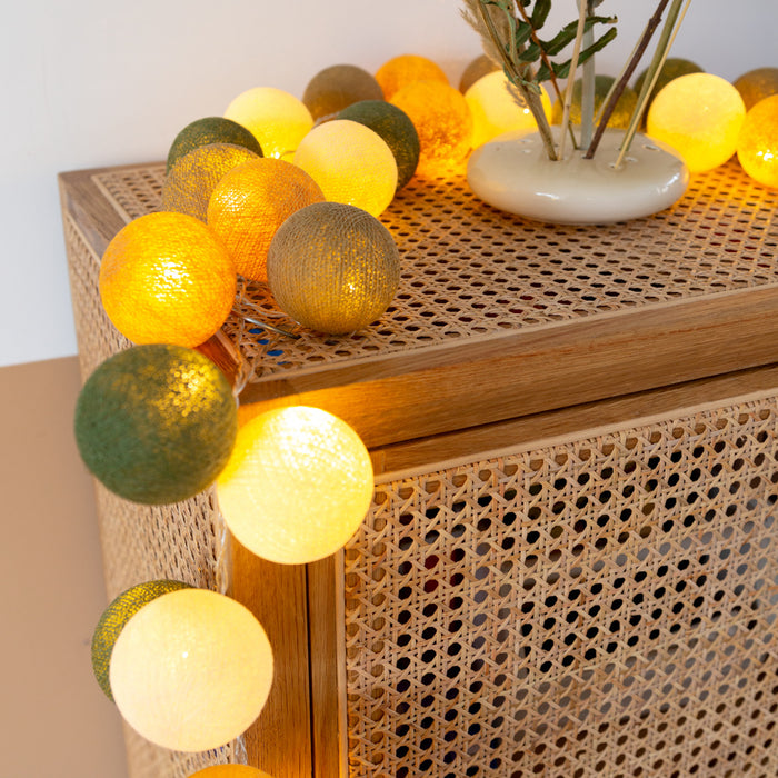 Cotton Ball Lights Regular Lichtslinger groen - Jungle 35