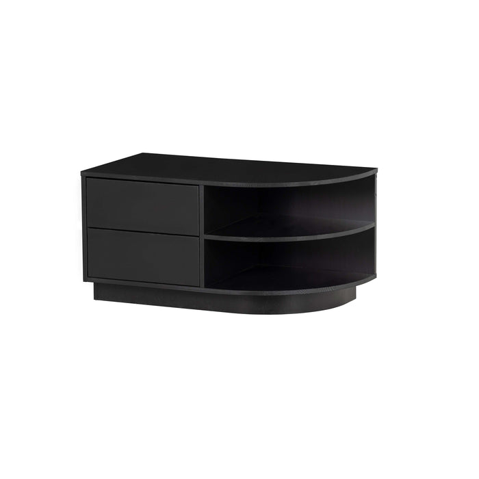 WOOOD Finca Tv-meubel Rond Rechts - Grenenhout