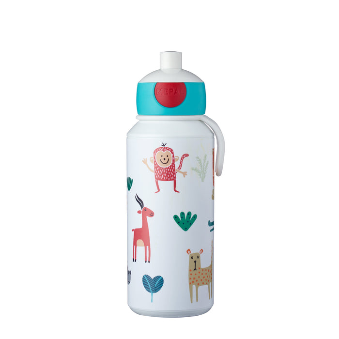 Drinkfles pop-up Campus 400 ml - Animal Friends