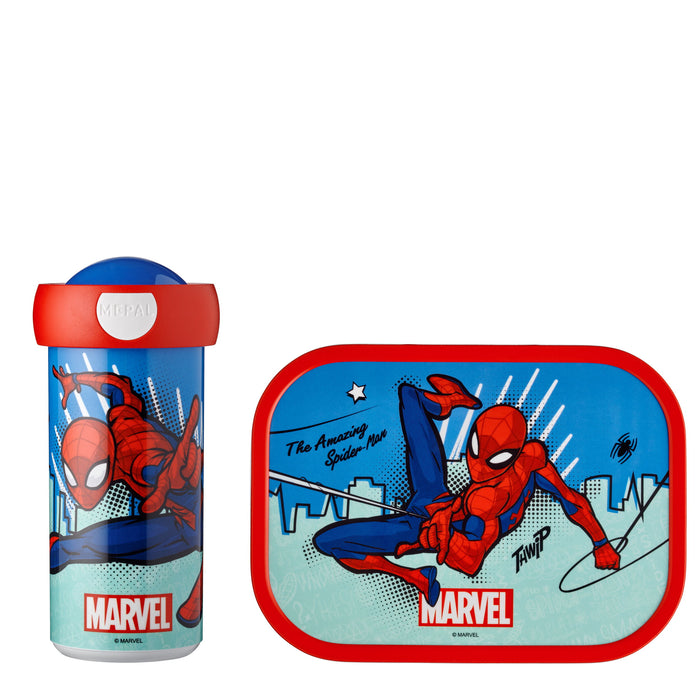 Lunchset Campus (schoolbeker en lunchbox) - Spiderman