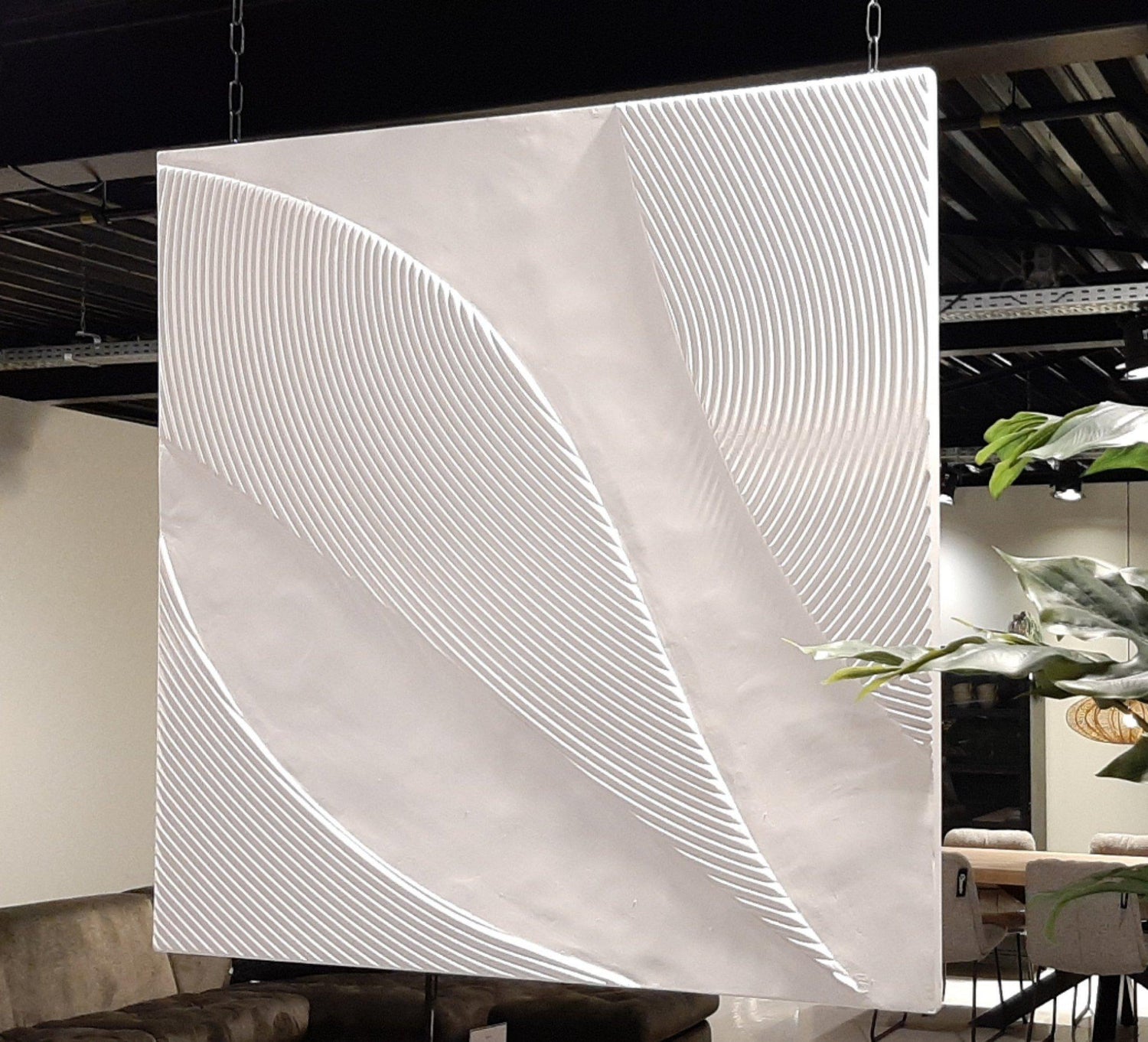 Furnilux-Wanddeco Tazi klein Wit - 45 x 45 x 3 cm