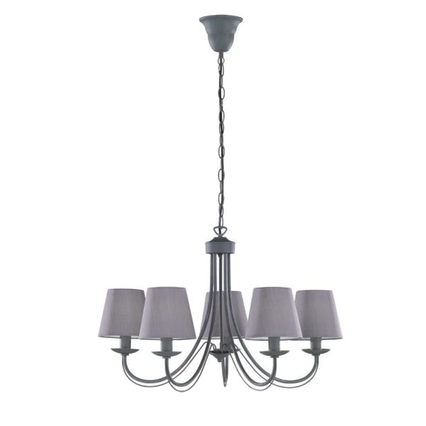 TRIO - Kroonluchter Cortez Grijs Ø 66 cm  .