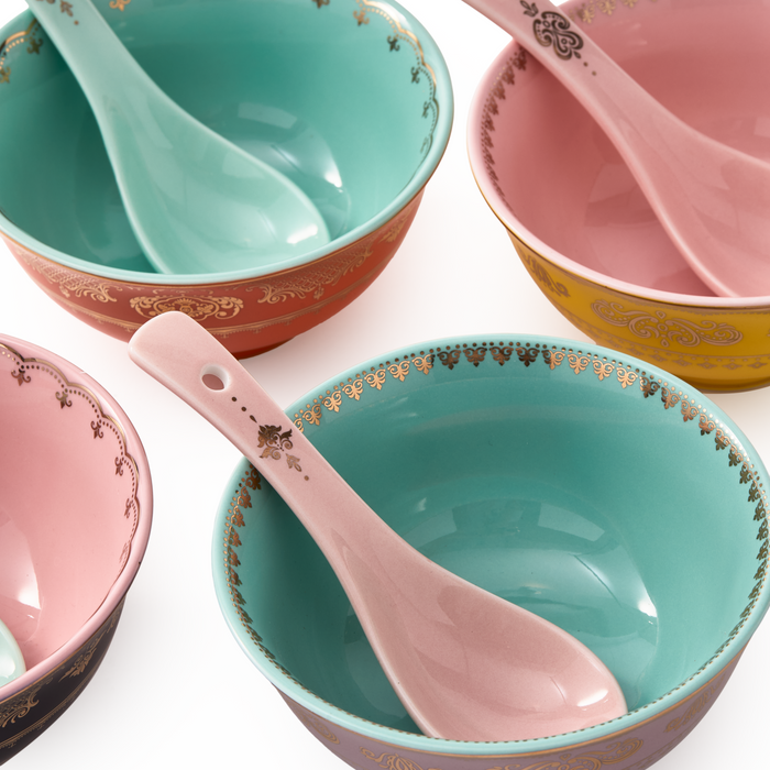 POLSPOTTEN Grandpa Serviesset Set van 4 - Asian