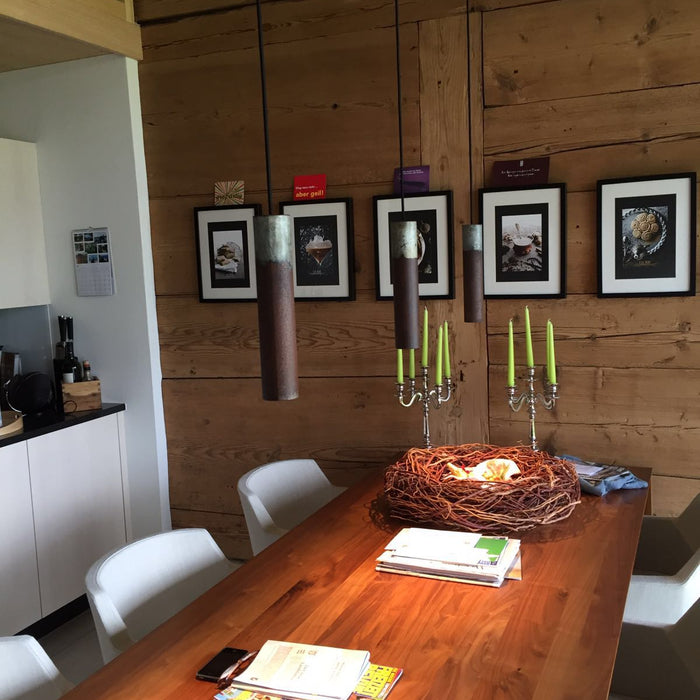 Graypants Roest Vertical 15 hanglamp Rust|Zinc