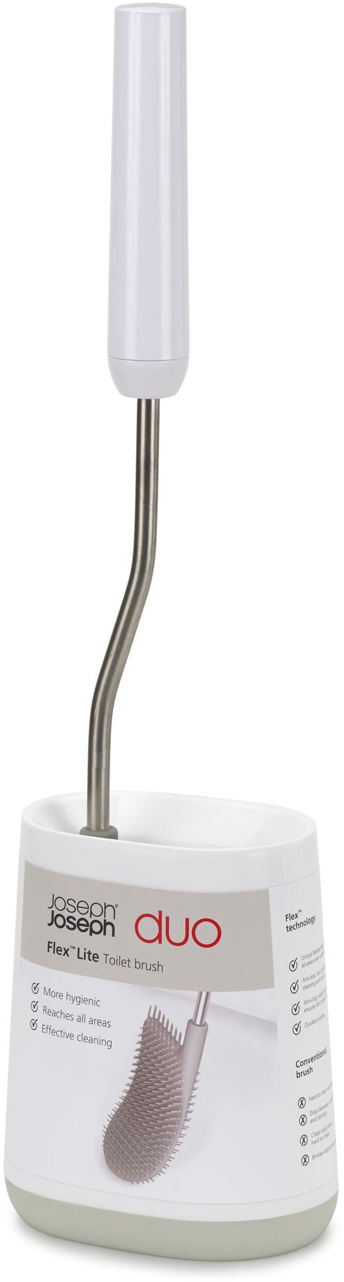 Duo Flex Lite Toiletborstel, met Houder - Joseph Joseph