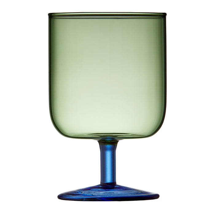 Lyngby Torino Wijnglazen 2st. - Groen / Blauw