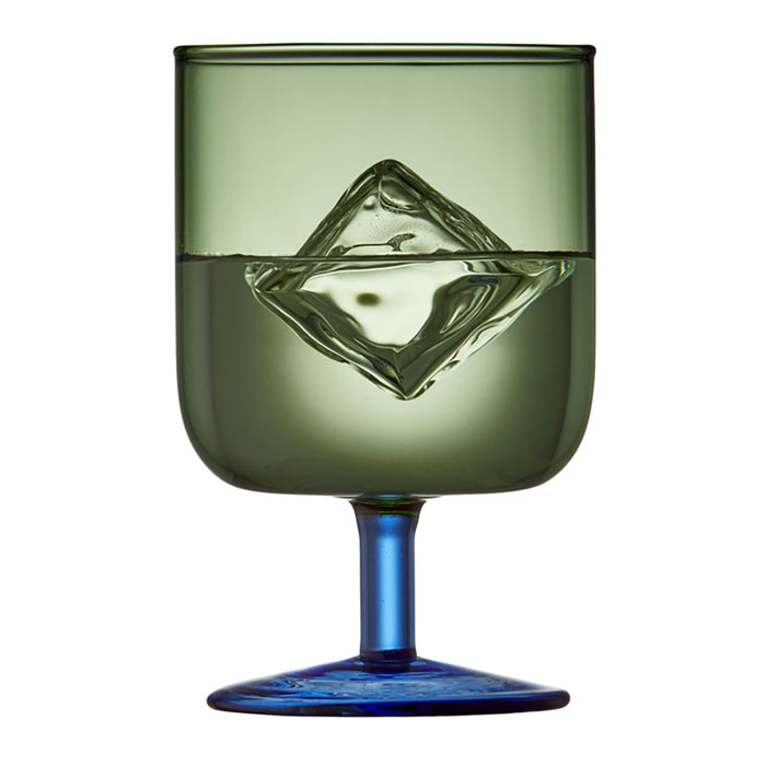 Lyngby Torino Wijnglazen 2st. - Groen / Blauw