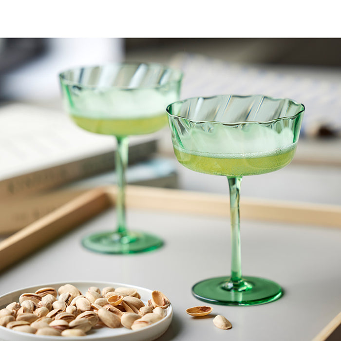 Lyngby Vienna Champagneglazen  4st. - Groen
