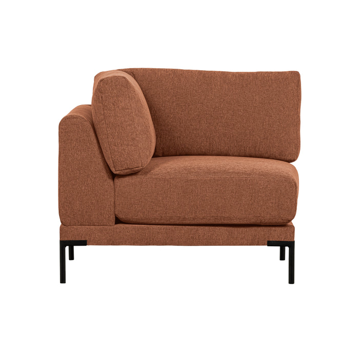 vtwonen Couple Bank Hoekelement - Polyester - Rust Melange