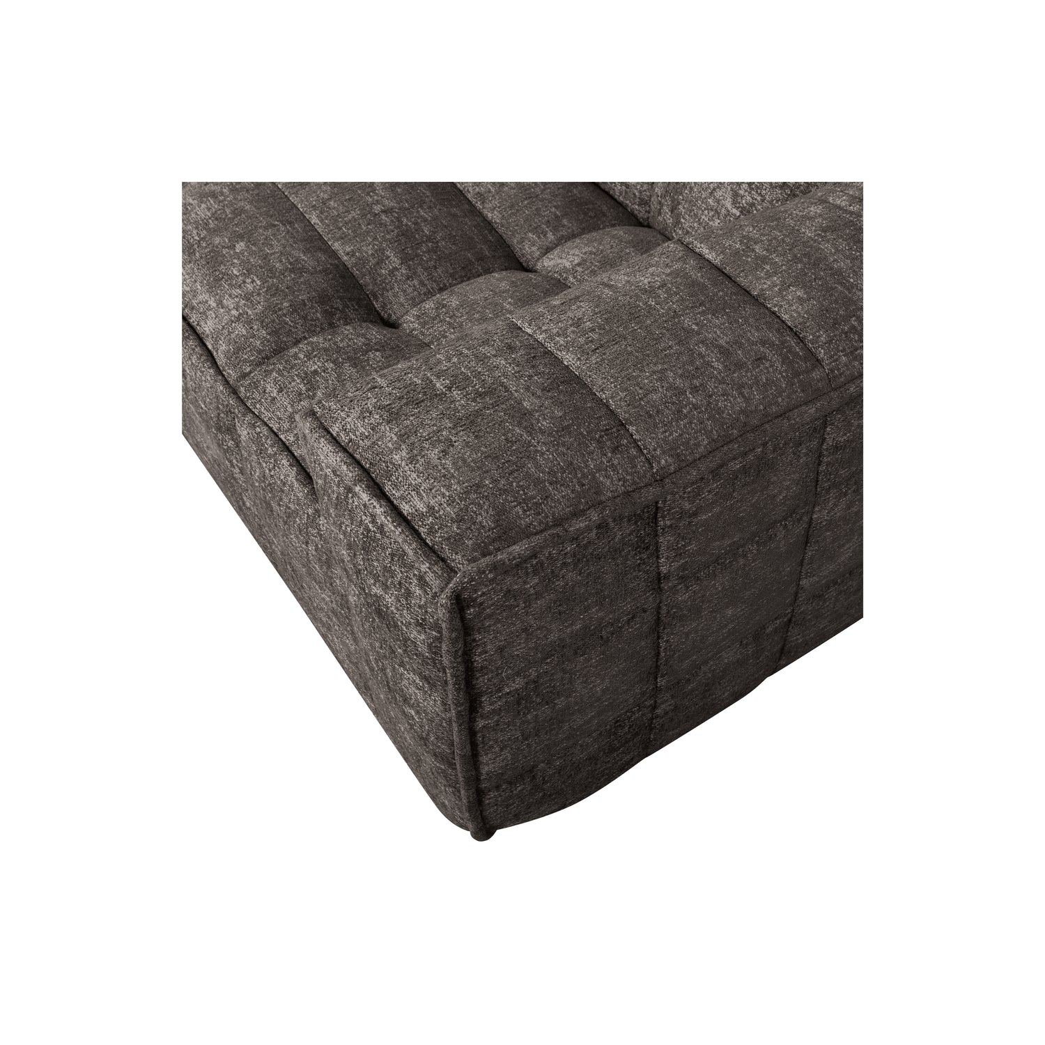 WOOOD Timor 4-Zits Bank - Polyester - Grafiet Melange - 81x297x92