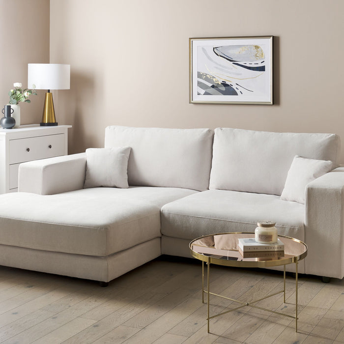 Beliani-LOFOTEN-Driezitsbank-Gebroken wit-Rechtszijdig-Polyester