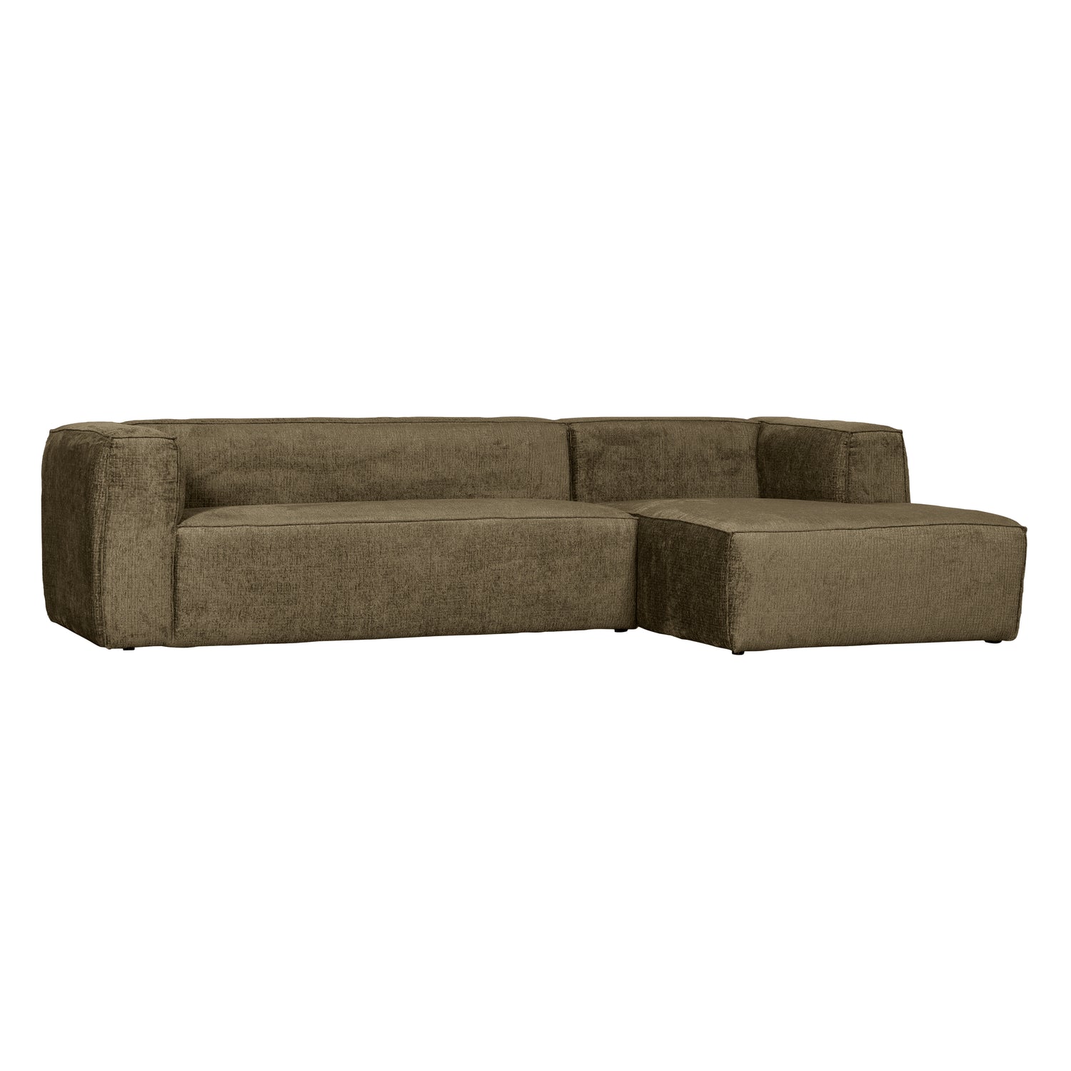 WOOOD Bean Hoekbank met Chaise Longue Rechts - Velvet - Moss