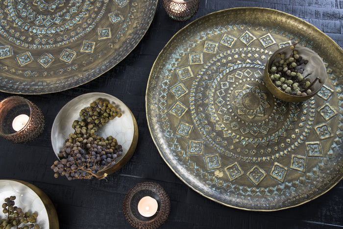 Light & Living - Schaal MELE - Ø58x1.5cm - Groen