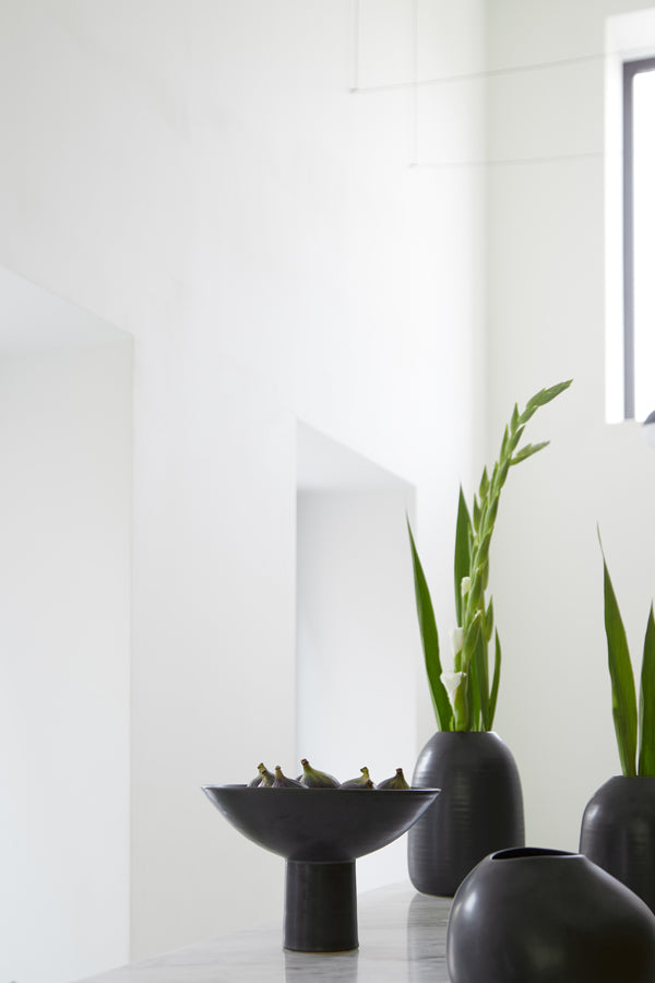 Light & Living - Schaal LEVANI - Ø28x18.5cm - Zwart