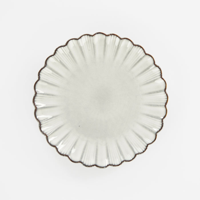 Mica Decorations Corfu Ontbijtbord - Set van 4 - Ø21 cm - Grijs