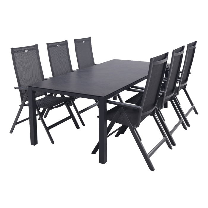 Hartman Napoli|Chaneo verstelbare tuinset - 220x100 cm. - 7-delig