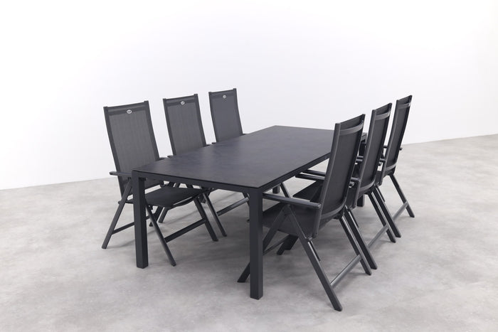 Hartman Napoli|Chaneo verstelbare tuinset - 220x100 cm. - 7-delig