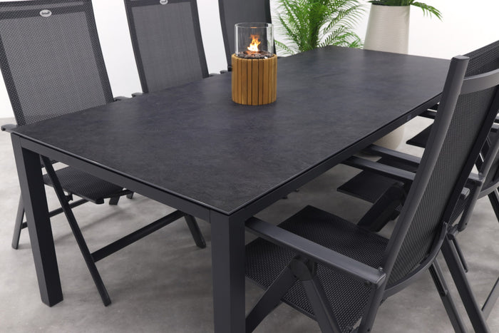 Hartman Napoli|Chaneo verstelbare tuinset - 220x100 cm. - 7-delig