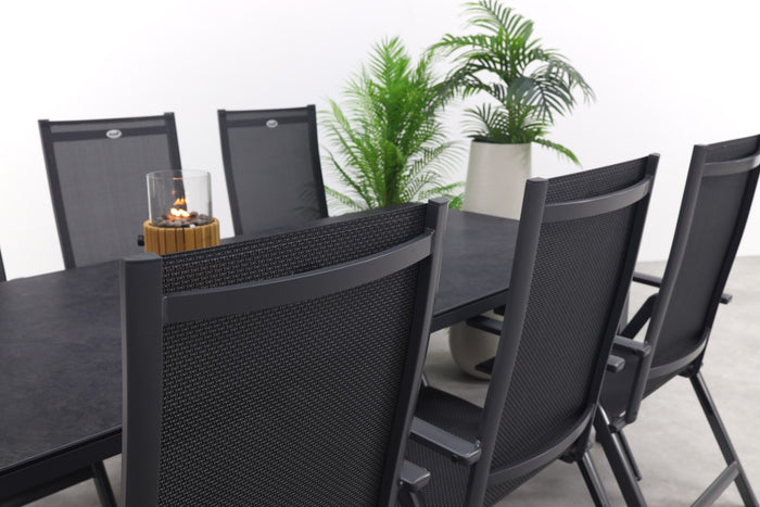 Hartman Napoli|Chaneo verstelbare tuinset - 220x100 cm. - 7-delig