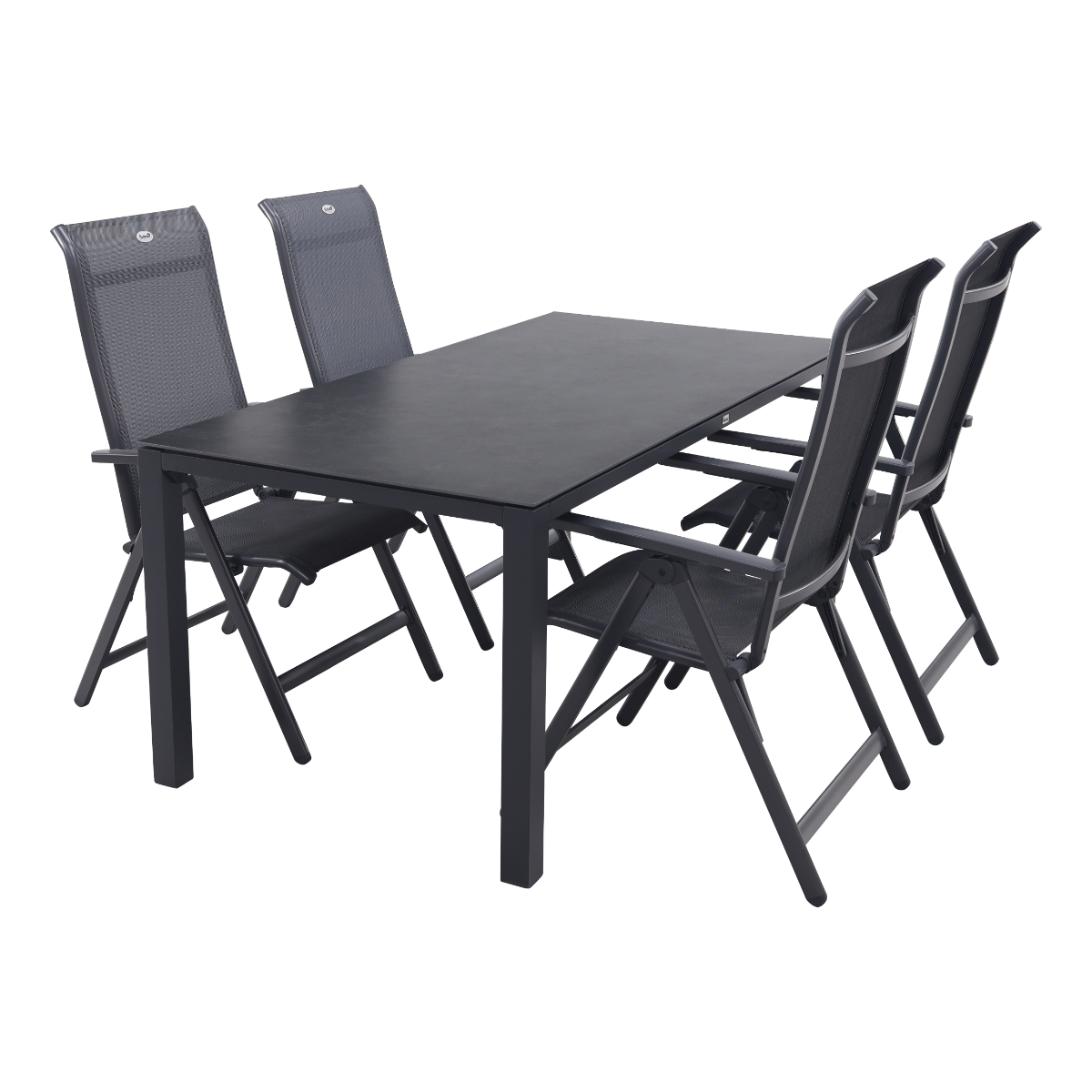 Hartman Milaan|Chaneo verstelbare tuinset - 180x90 cm. - 5-delig