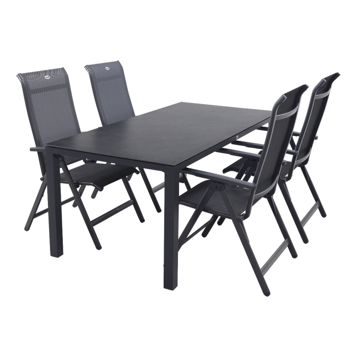Hartman Milaan|Chaneo verstelbare tuinset - 180x90 cm. - 5-delig