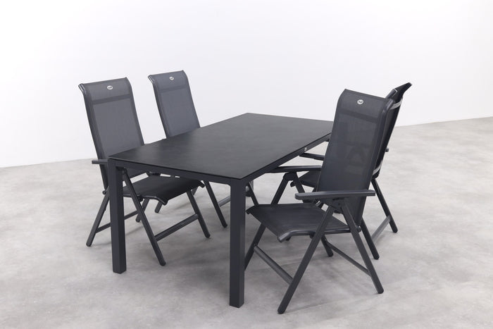Hartman Milaan|Chaneo verstelbare tuinset - 180x90 cm. - 5-delig
