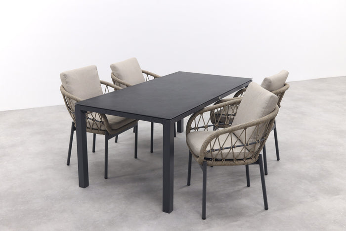 VDG Julia|Chaneo tuinset - 180x90 cm. - 5-delig